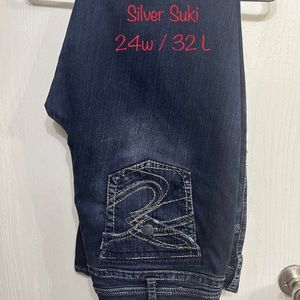 Silver Suki jeans; used; great condition